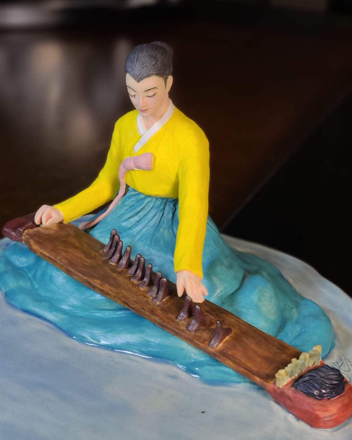 Korean Maiden with Gayageum