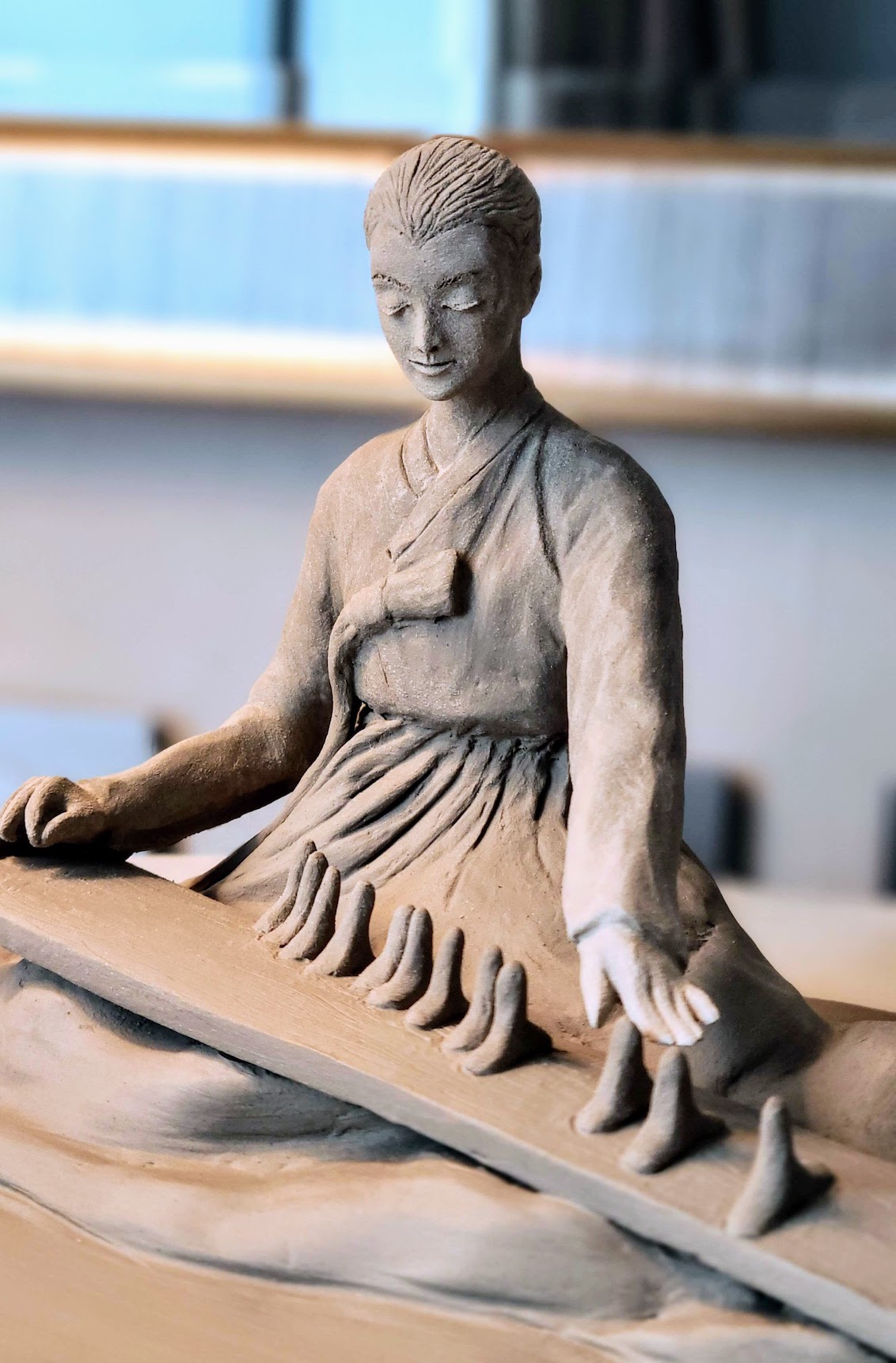 Korean Maiden with Gayageum