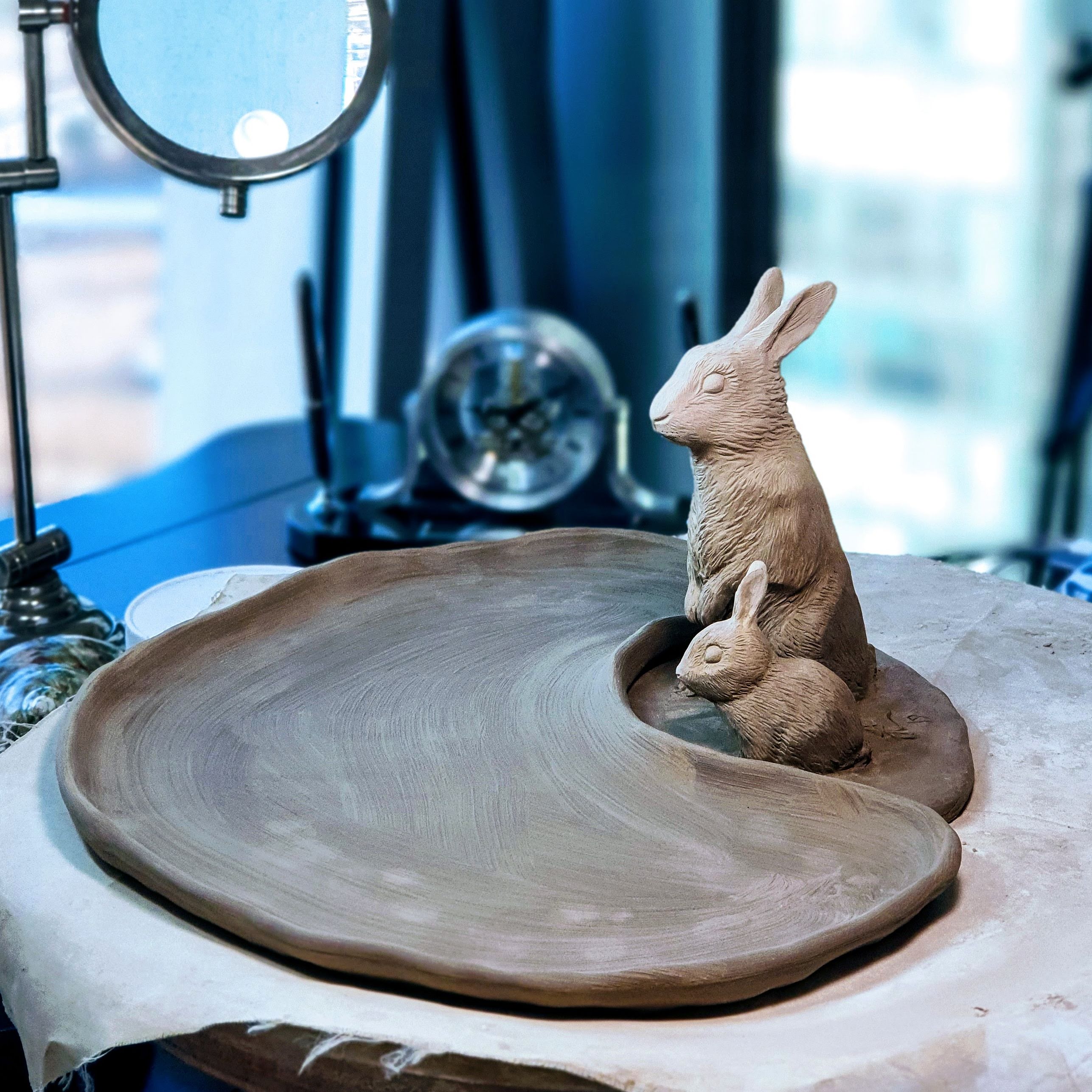 Rabbit Doe and Bunny