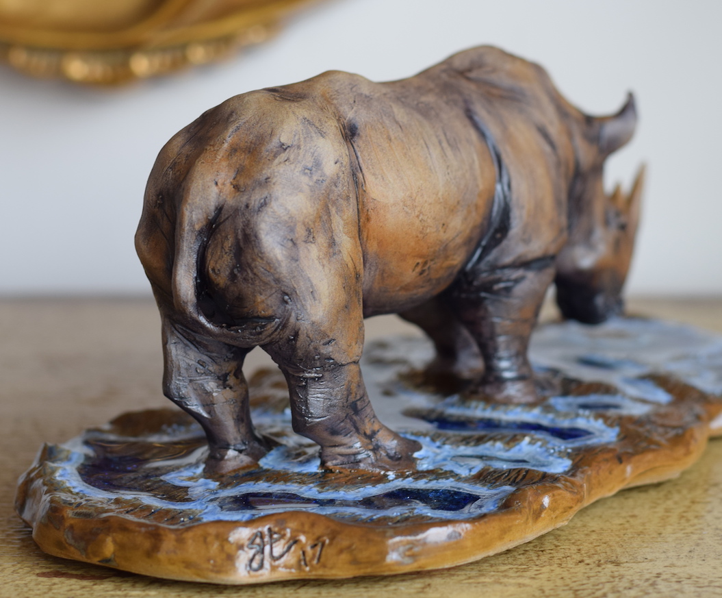 Rhinoceros in the Rain